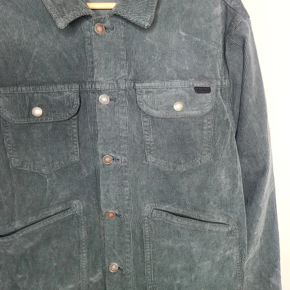 Tom Ford Corduroy Cotton Blend Green‎ Fitted Trucker Jacket Utilitarian L